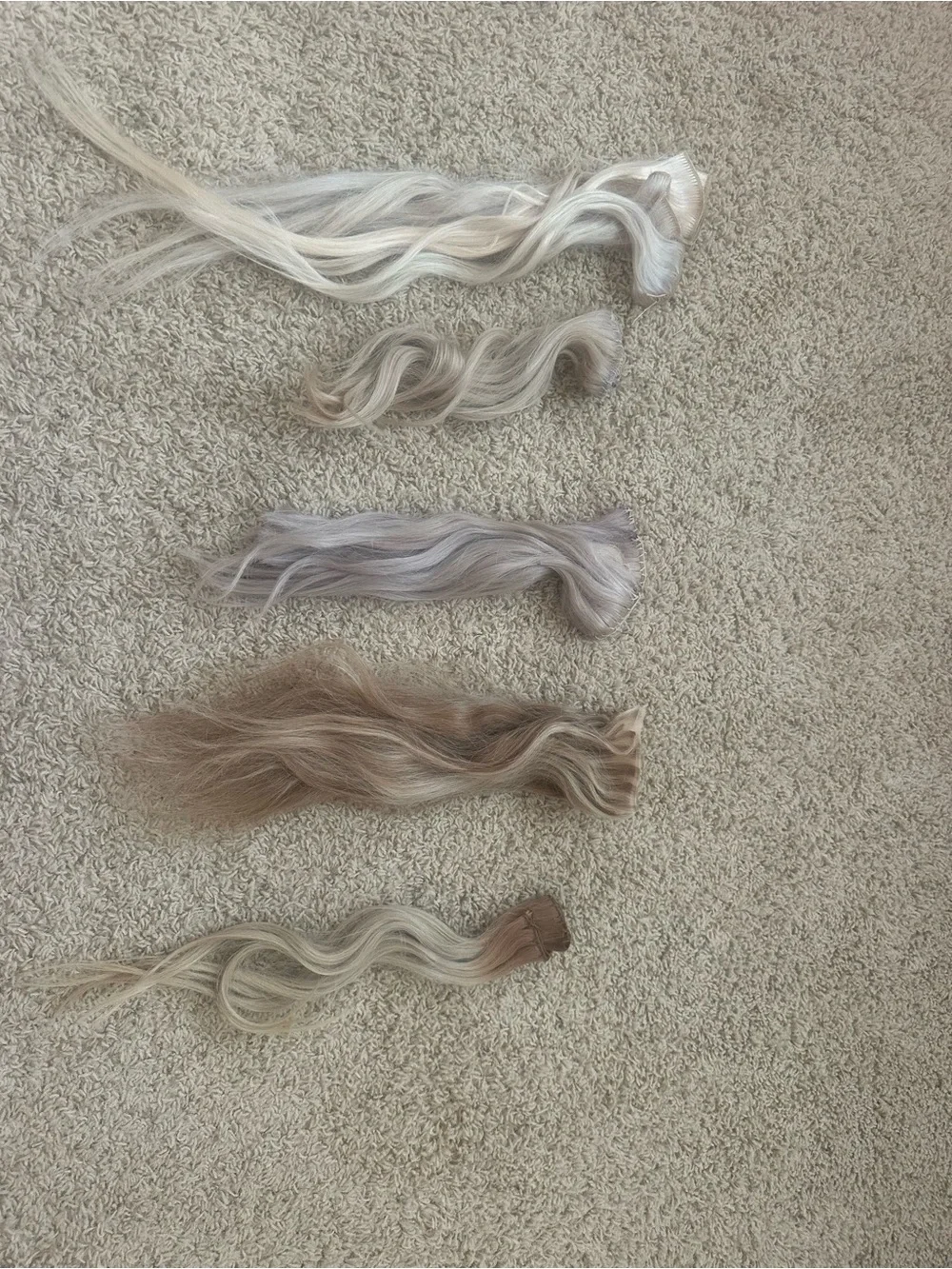 Mix bundle of Hair Extensions - Neutral Blonde Mix